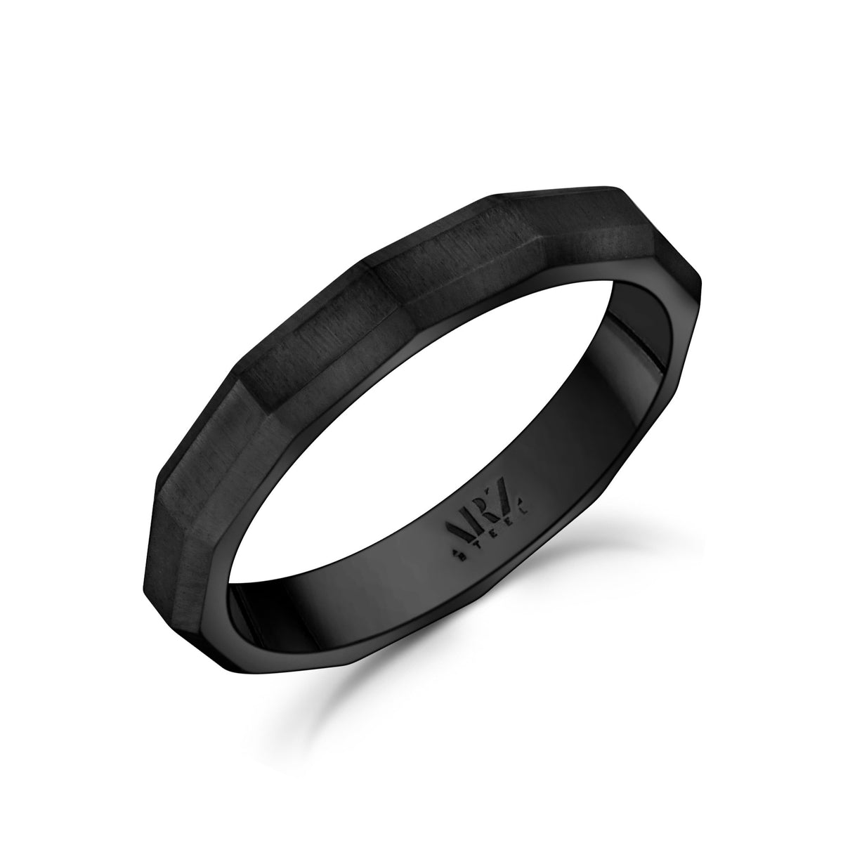 3mm-faceted-matte-steel-unisex-engravable-band-ring-the-steel-shop