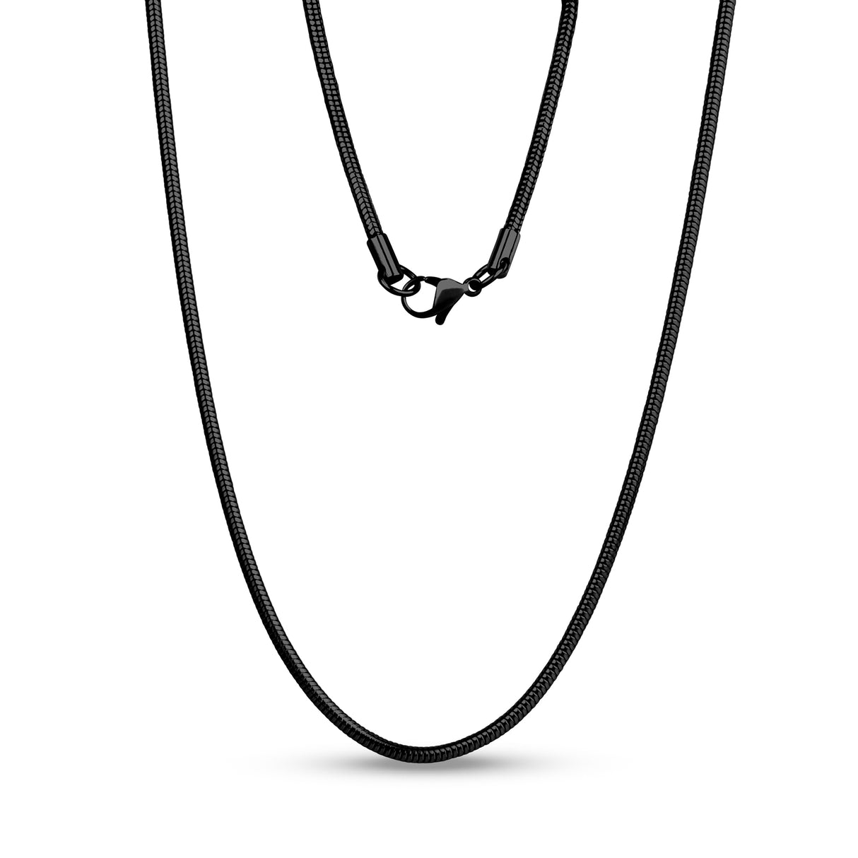 Round Snake Chain | 2.5MM - Unisex Necklaces - The Steel Shop