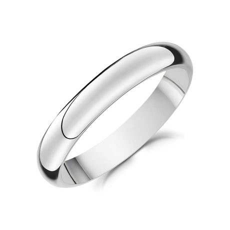 4mm Dome Wedding Band - Unisex Ring - The Steel Shop