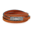 Leather Wrap Bracelet - Mens Steel Leather Bracelets - The Steel Shop