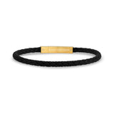 Leather Bracelet | 4MM - Mens Steel Leather Bracelets - The Steel Shop