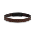 Vintage Leather Bracelet | 8MM - Mens Steel Leather Bracelets - The Steel Shop