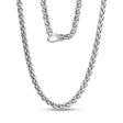 Designer Wheat Chain | 6MM - Unisex Necklaces - The Steel Shop