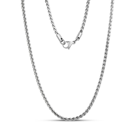 Interlocking Link Chain - Unisex Necklaces - The Steel Shop