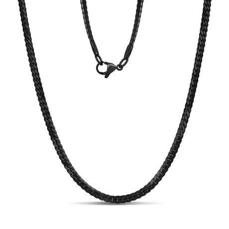 Flat Miami Cuban Link Chain - Unisex Necklaces - The Steel Shop