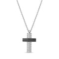 Matte Cross Pendant - Men Pendant - The Steel Shop