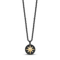 Stone-Set North Star Compass Pendant - Men Pendant - The Steel Shop