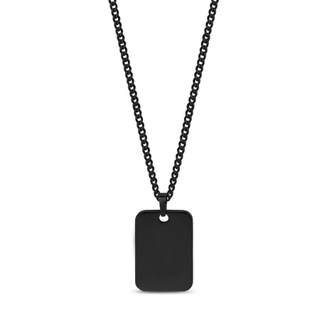 Polished Dog Tag - Men Pendant - The Steel Shop