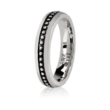 4mm Textured Band - Women Ring - The Steel Shop