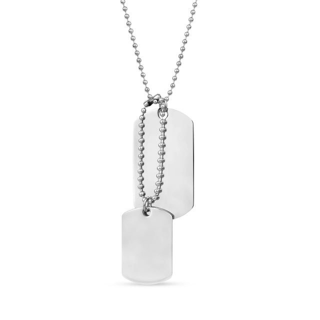 Double Dog Tag - Men Pendant - The Steel Shop