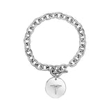 Medical Caduceus Oval Link Bracelet - Medical Bracelets - The Steel Shop