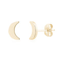 Mini Crescent Moon Studs