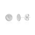 Mini Love Coin Studs