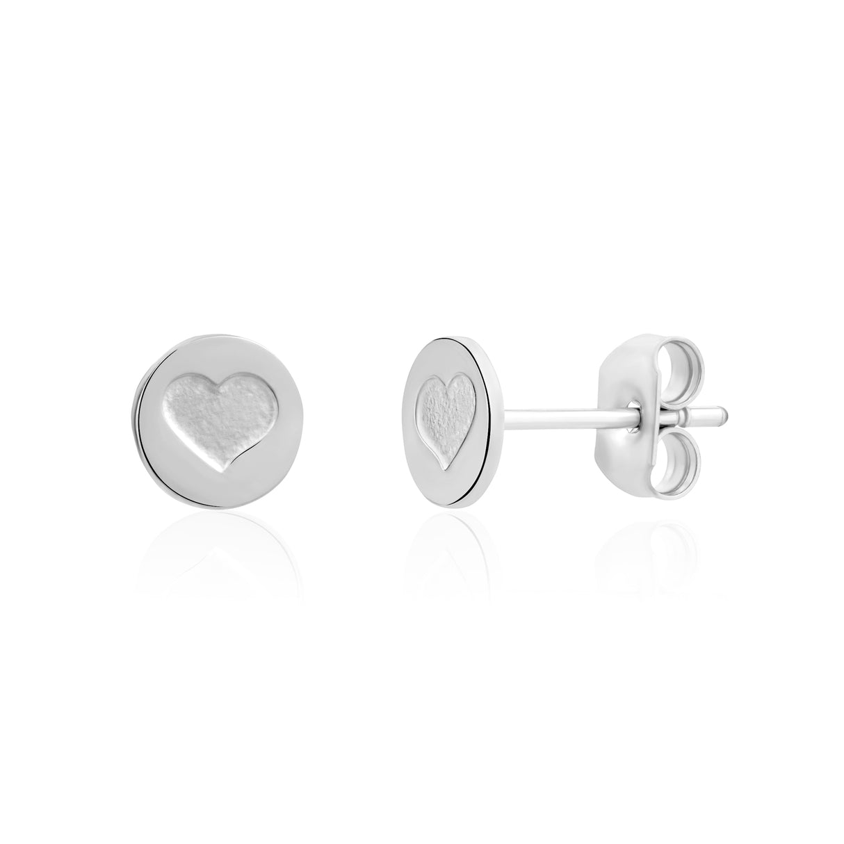 Mini Love Coin Studs