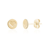 Mini Love Coin Studs