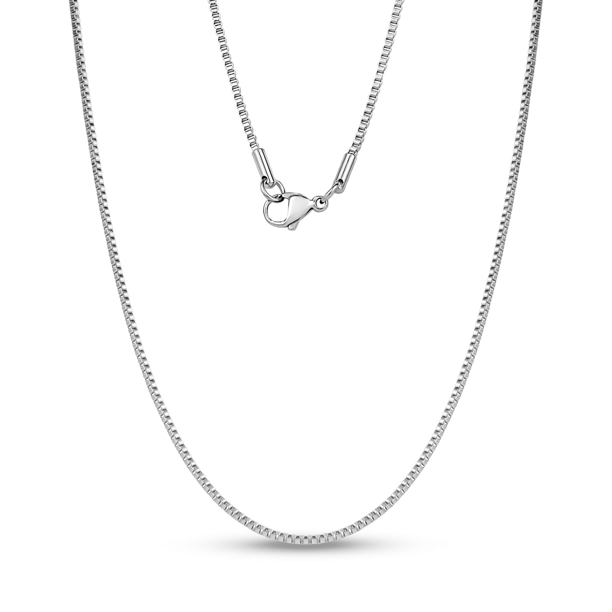 1.5mm Thin Box link Chain - Unisex Necklaces - The Steel Shop