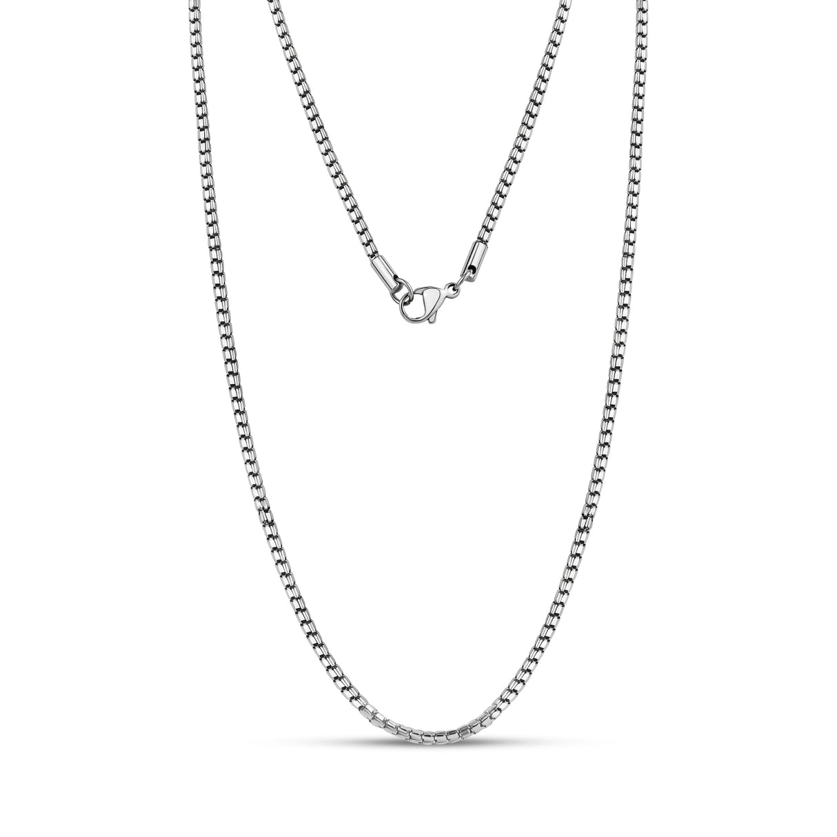 Diamond Cut Box Link Chain - Unisex Necklaces - The Steel Shop