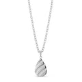 Radiant Stone-Set Tear Drop Pendant - Women Pendant - The Steel Shop