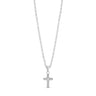 Stone-Set Cross Pendant - Women Pendant - The Steel Shop