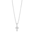 Stone-Set Cross Pendant - Women Pendant - The Steel Shop