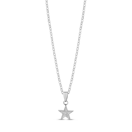 Stone-Set Star Pendant - Women Pendant - The Steel Shop