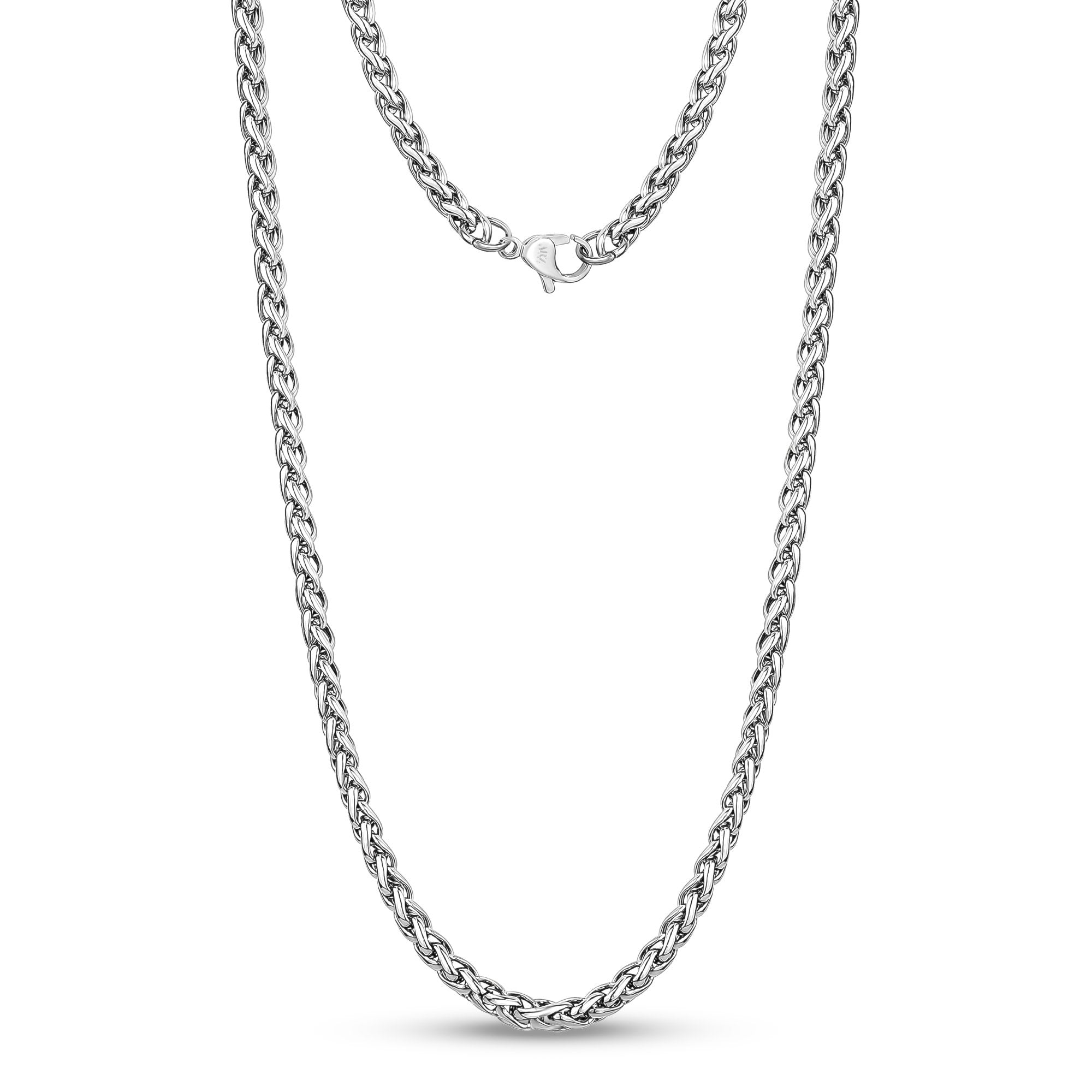 Silver wheat hot sale chain mens