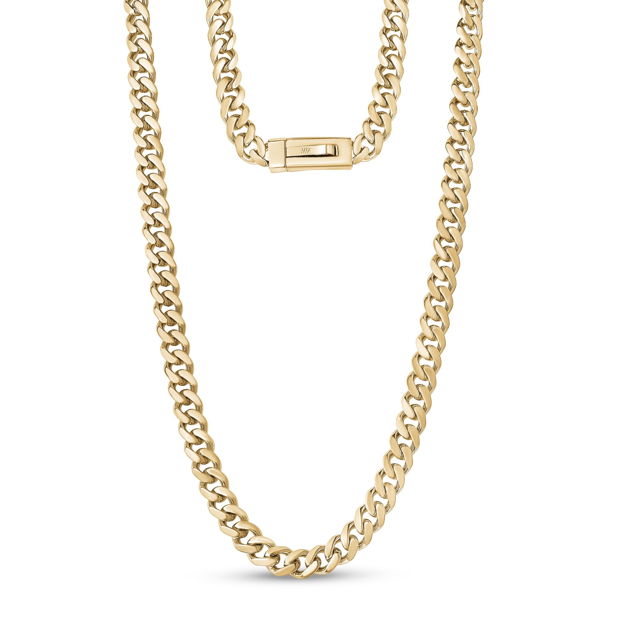 9mm gold deals cuban link chain