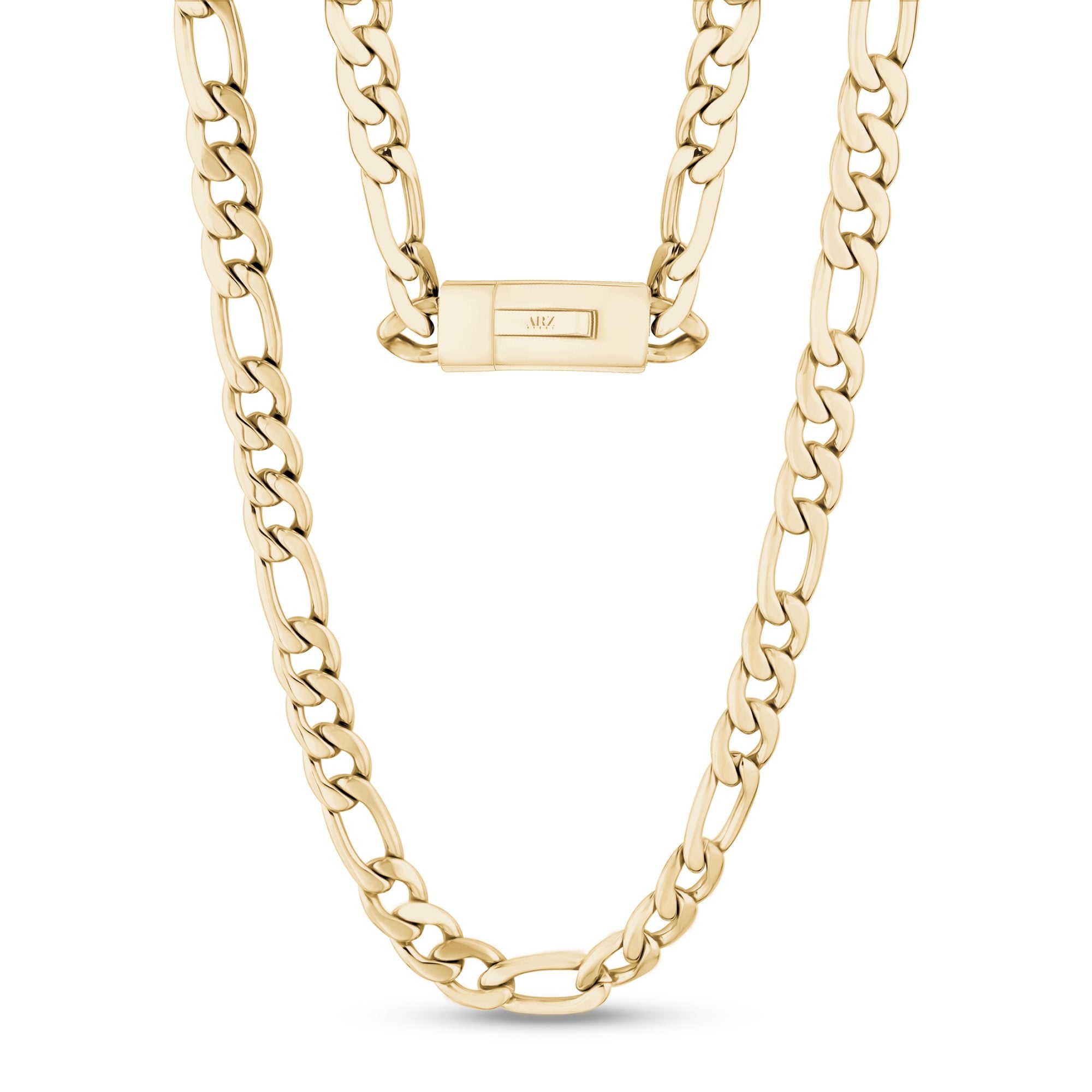 Gold Figaro Chain Necklace – RoseGold & Black Pty Ltd