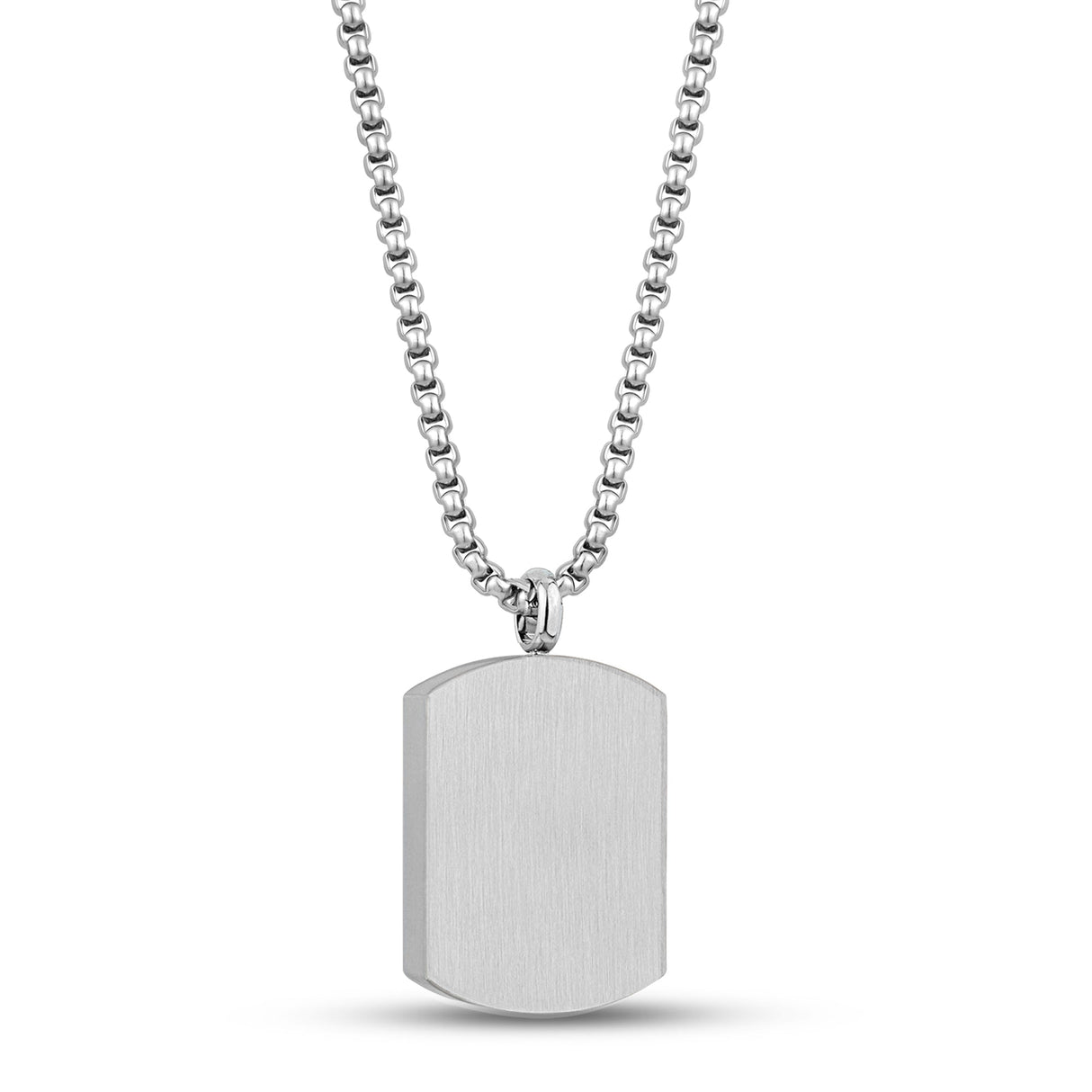 Double Dog Tag Pendant Necklace for Men Personalized Stainless Steel Male  Jewelry Free Engraving