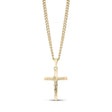 Men Pendant - Gold Stainless Steel Crucifix Cross Pendant