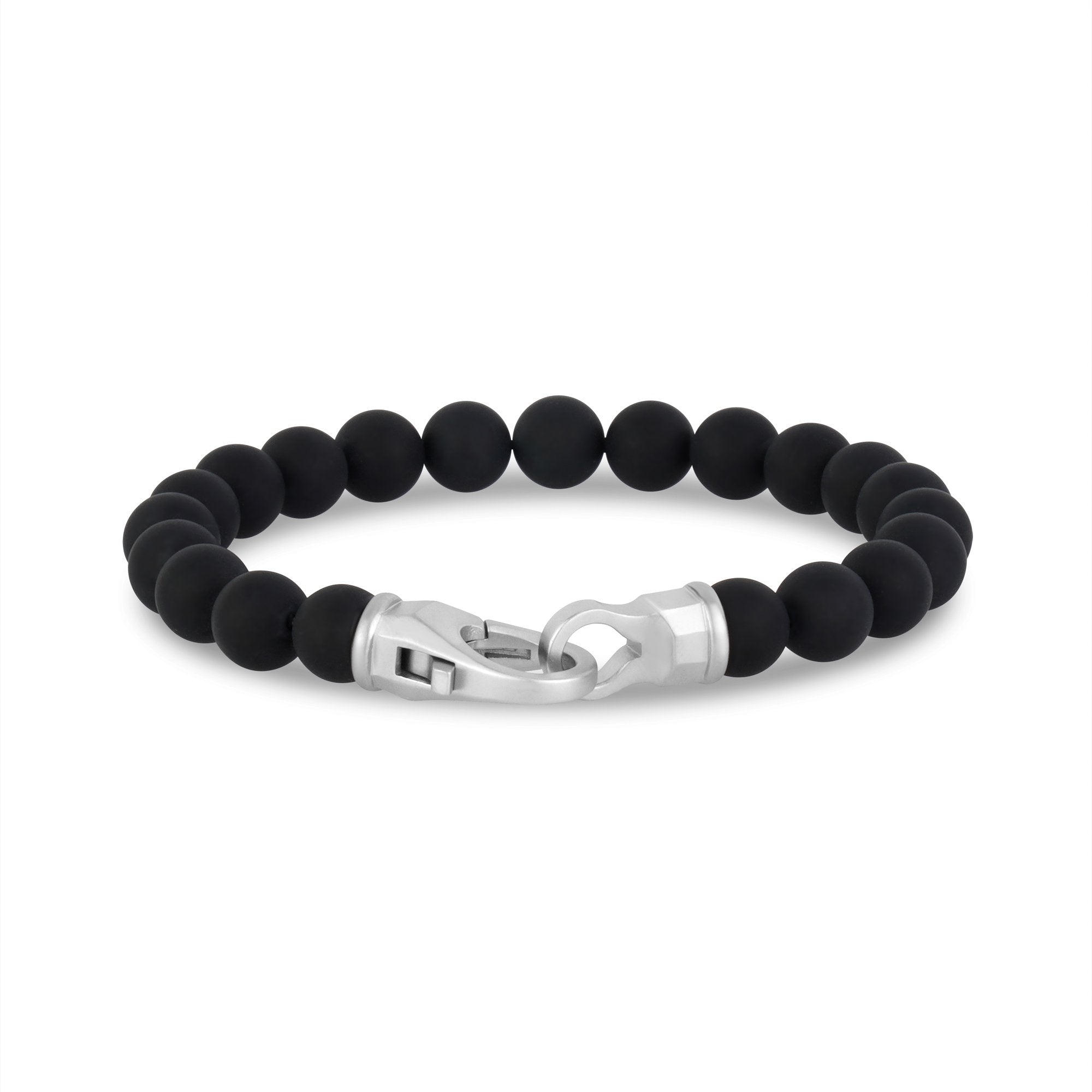 Black bead online bracelet for men