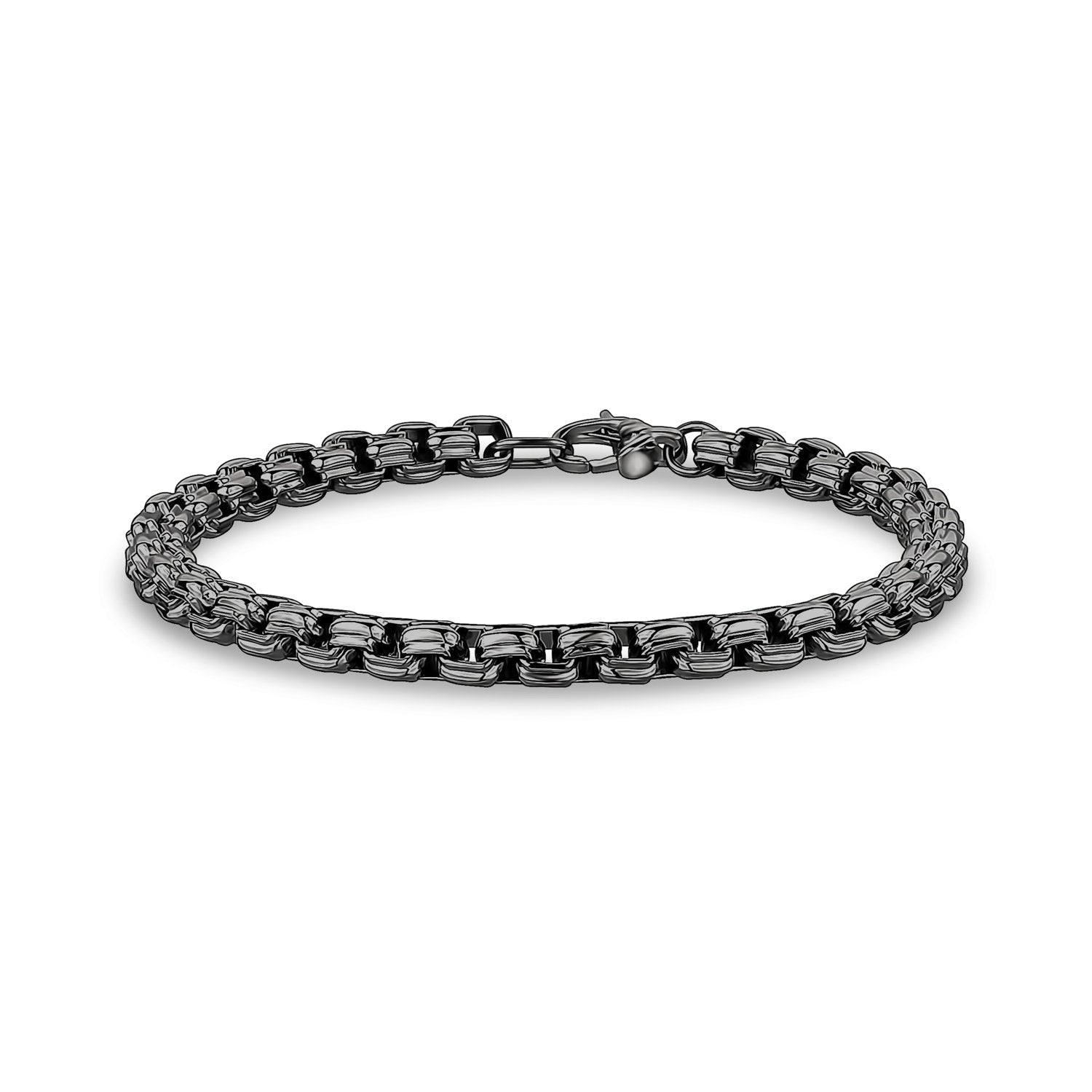 Stainless steel deals link bracelet men