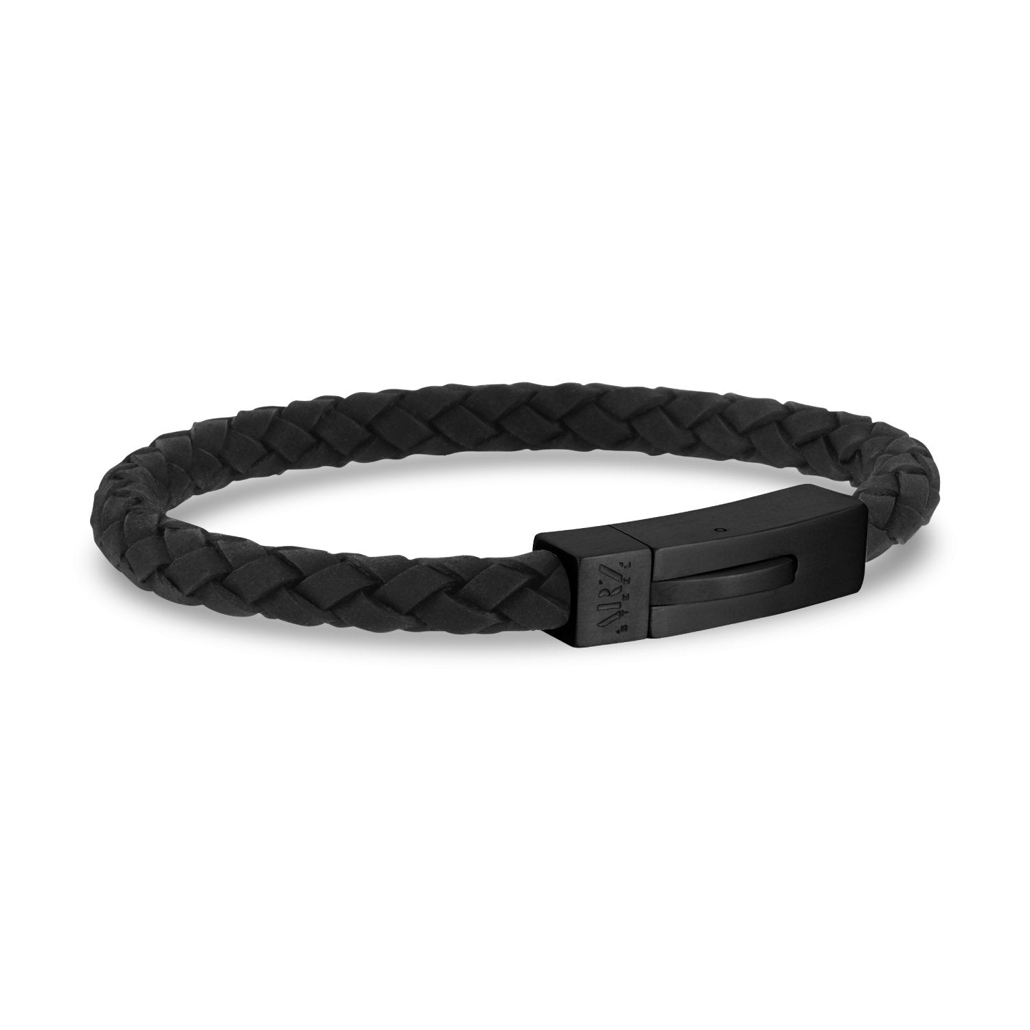 vuitton leather bracelet black