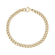 Women Bracelet - 5mm Gold Stainless Steel Cuban Link Dainty Bracelet